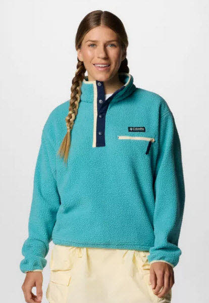 Columbia Helvetia II Полукомбинезон на флисовой подкладке Damen-Пуловер из флиса Blau 12890₽