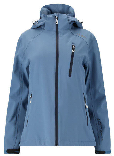 прогноз погоды в Камелии с курткой AWG W-PRO 15000 Damen Regenjacke Blau