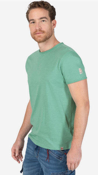 Timezone Ripped Basic Shirt Herren T-Shirt Grn 5790₽