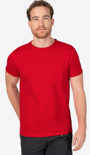 Рваная базовая рубашка с часовым поясом Herren T-Shirt Rot 5990₽