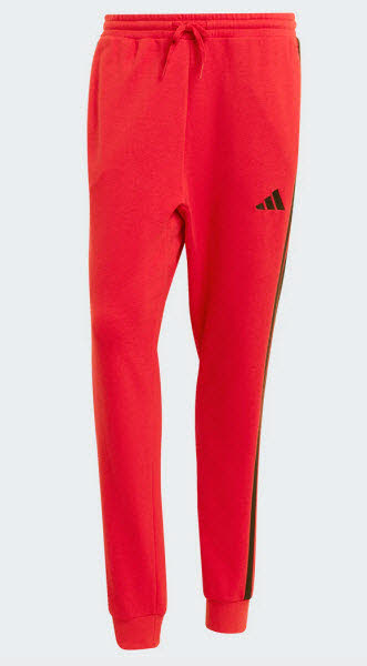Брюки Adidas M 3S FT TC Herren для бега трусцой Rot