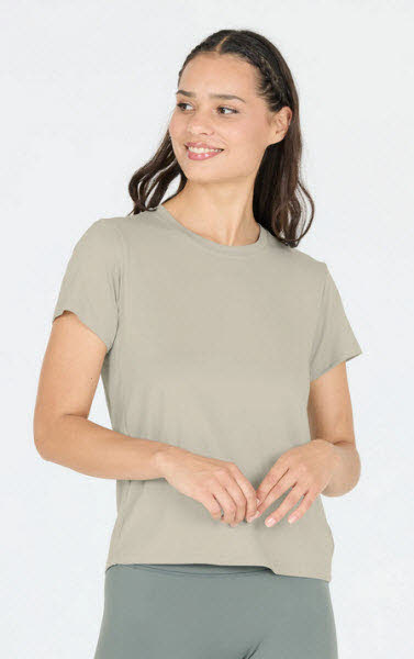 Футболка Athlecia Pacy W S/S Tee Damen бежевого цвета