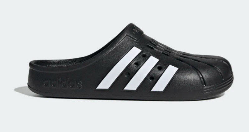 Кроссовки Adidas ADILETTE CLOG унисекс Badelatschen Schwarz