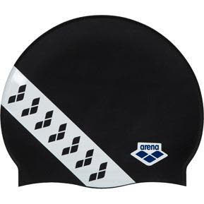 Arena ICONS TEAM STRIPE CAP B/W unisex Badekappe