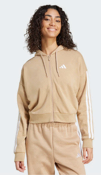 Adidas W 3S FT FZ HD Damen Kapuzenjacke
