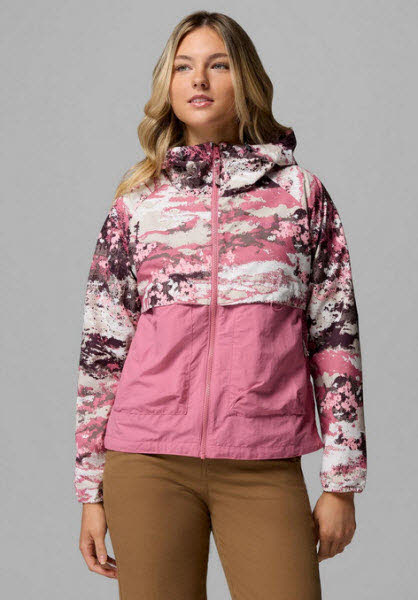 Columbia Spire Valley Printed Windbreaker Damen Kapuzenjacke