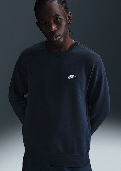 Nike M NK CLUB BB CREW Herren Sweatshirt