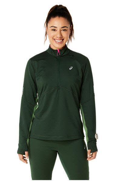 Asics WINTER RUN 1/2 ZIP MID LAYER Damen Laufshirt langarm