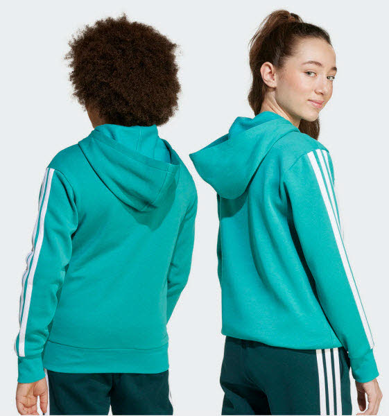 Adidas J 3S TIB FL Hoodie Kids Sweatshirt Bild 5