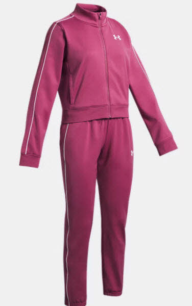 Under Armour UA Icon Knit Crop Tracksuit Kids Trainingsanzug Bild 3