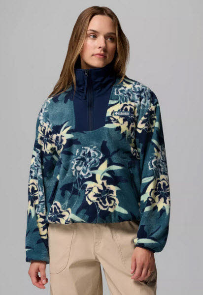 Columbia Sequoia Grove Printed Half Zip Damen Fleece Pullover
