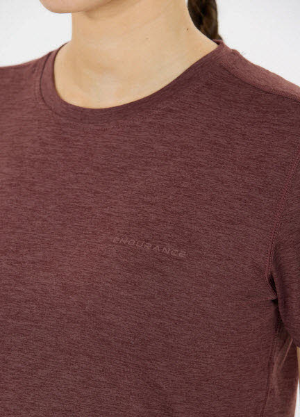 Endurance Alvaly W Melange S/S Damen Sportshirt Bild 4