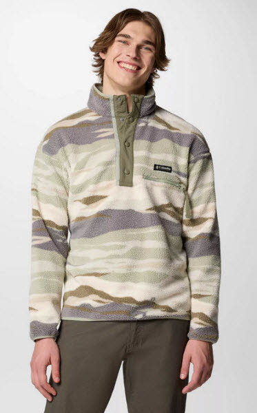 Columbia Helvetia II Printed Half Snap Fleece Herren Fleece-Pullover