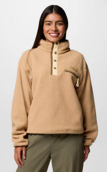 Columbia Helvetia II Cropped Half Snap Fleece Damen Fleece Pullover