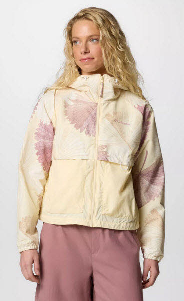 Columbia Spire Valley Printed Windbreaker Damen Kapuzenjacke