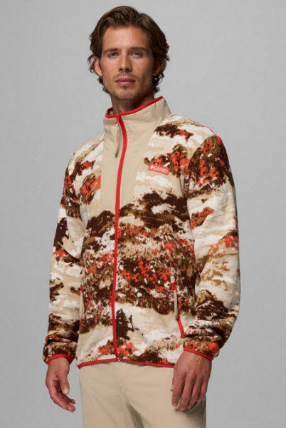 Columbia Sequoia Grove Printed Full Zip Herren Fleecejacke