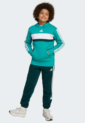 Adidas J 3S TIB FL Hoodie Kids Sweatshirt Bild 2