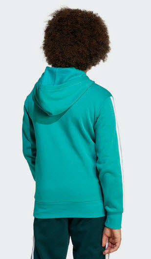 Adidas J 3S TIB FL Hoodie Kids Sweatshirt Bild 3