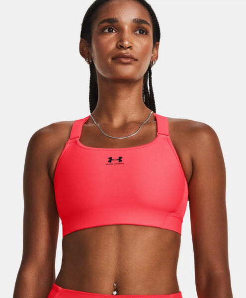 Under Armour UA HeatGear Armour High-BLK Sport-BH Damen Bustier