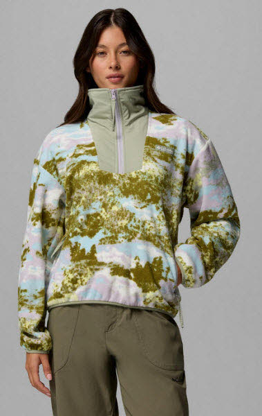 Columbia Sequoia Grove Printed Half Zip Damen Fleecepullover