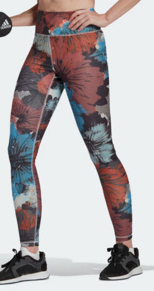 Adidas TE AOP TIG High-Waisted Leggings Damen Tight