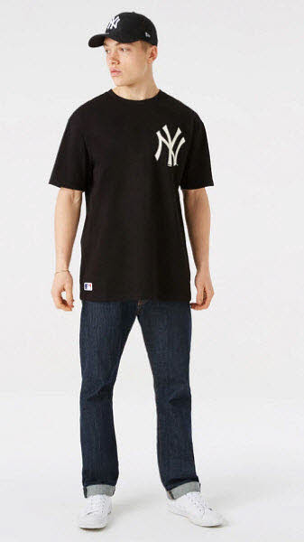 New Era Big Logo Oversized Tee NY Herren T-Shirt - Bild 1